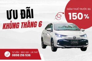 TOYOTA VIOS 2023- BÙNG NỔ ƯU ĐÃI 150% LỆ PHÍ TRƯỚC BẠ