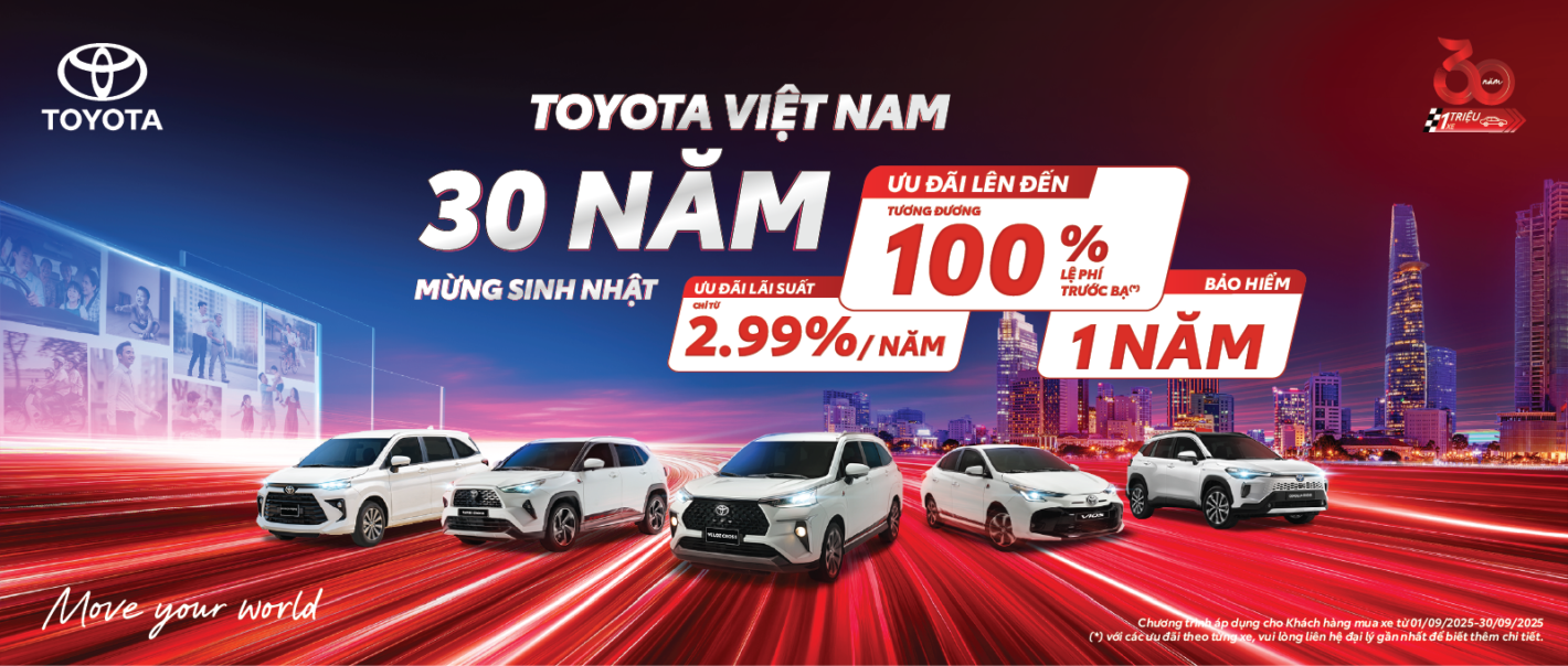 TOYOTA HUẾ CẬP NHẬT ƯU ĐÃI MỚI